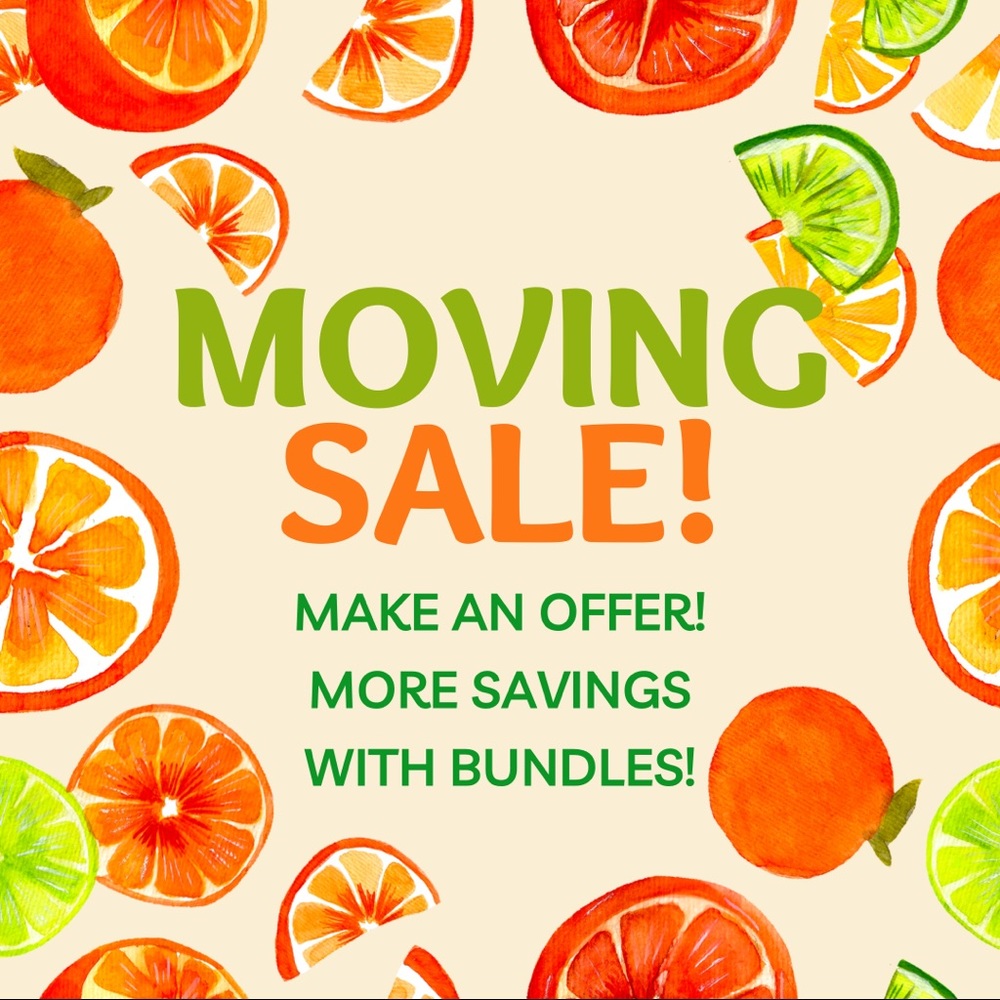 Moving sale! Make an offer!